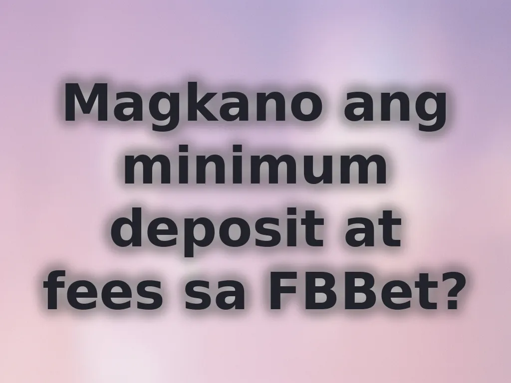 Gabay sa deposit at withdrawal